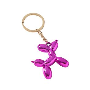 Young Original Kids' Balloon Dog Neon Pink Keychain