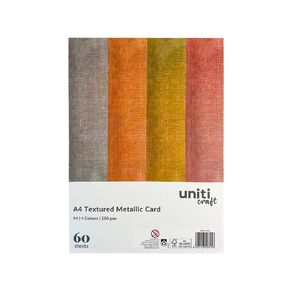 Uniti Textured Metallic Card Stock A4