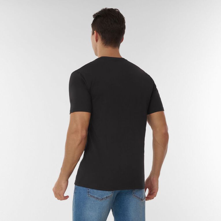 H&H Men's Regular Fit Pocket Tee, Black, hi-res