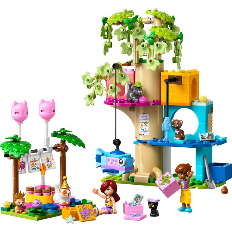 LEGO Friends Cat Birthday Party and Tree House 42666, , hi-res