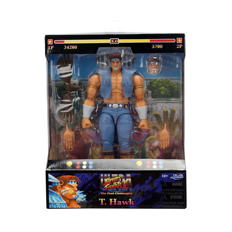 Street Fighter T. Hawk 6 Inch Deluxe Action Figure, , hi-res