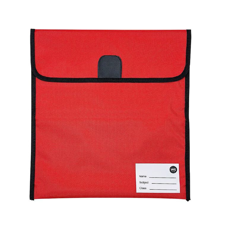 WS Book Bag 330mm x 360mm Red, , hi-res