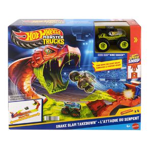 Hot Wheels Monster Trucks Snakebite Slamout Playset