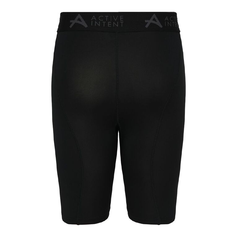 Active Intent Men's Compression Shorts, Black, hi-res