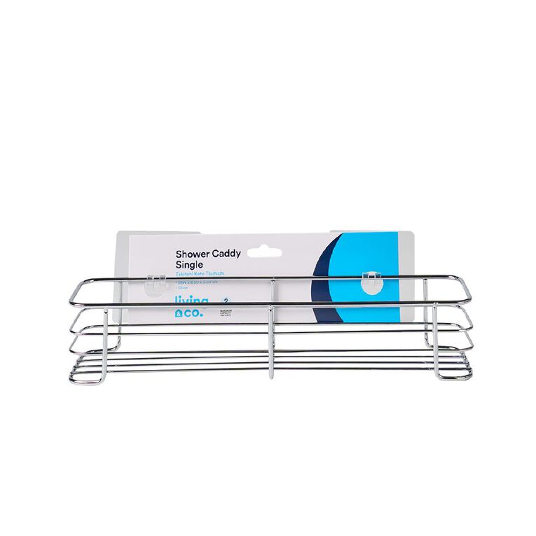 Living & Co Shower Caddy Single Silver, , hi-res