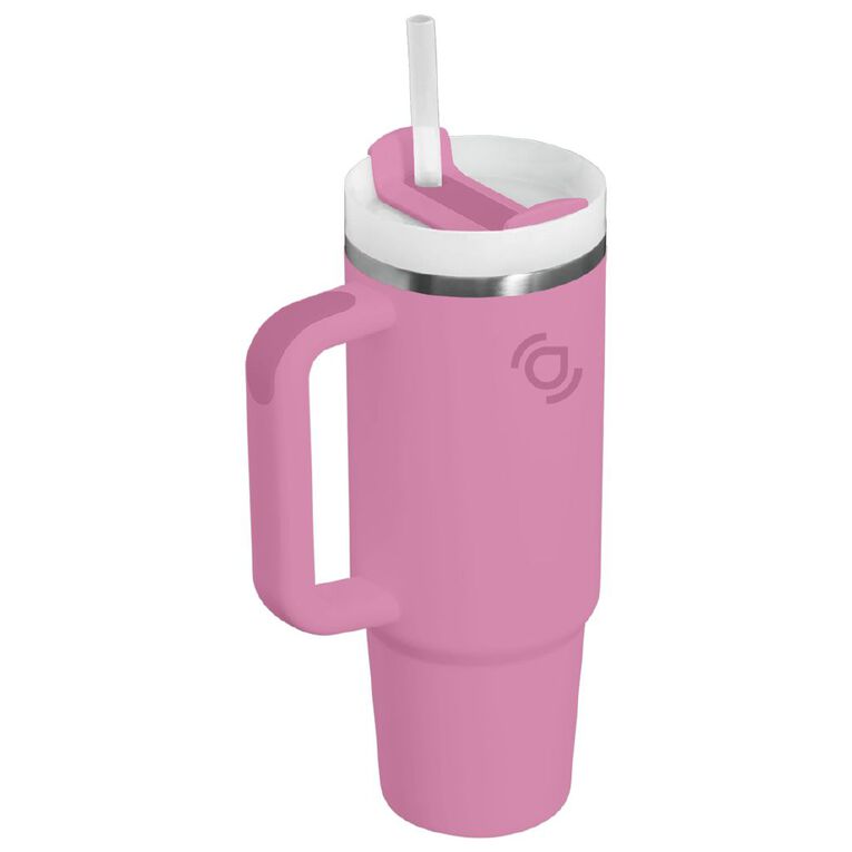 Seymours Stainless Steel Versa Cup with Straw Assorted 850ml, , hi-res