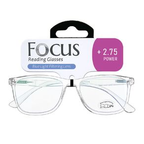Focus Blue Light Filter Reading Glasses +2.75