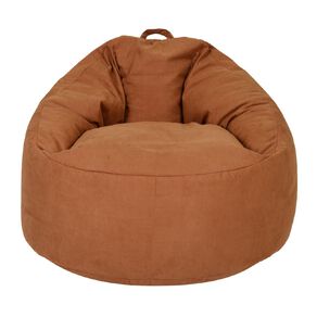 Living & Co Suede Look Bean Bag Chair Cover Caramel