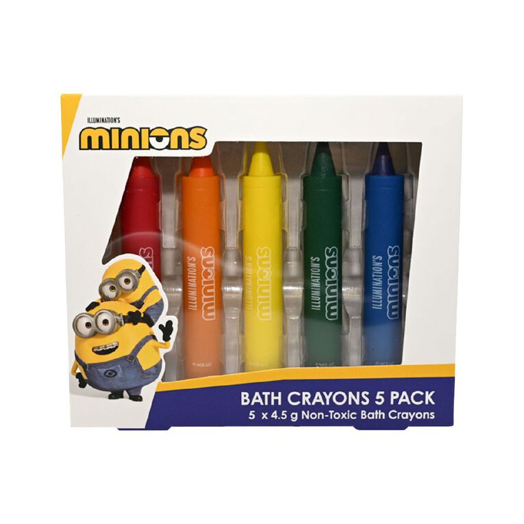 Minions Bath Crayons 5 Pack, , hi-res