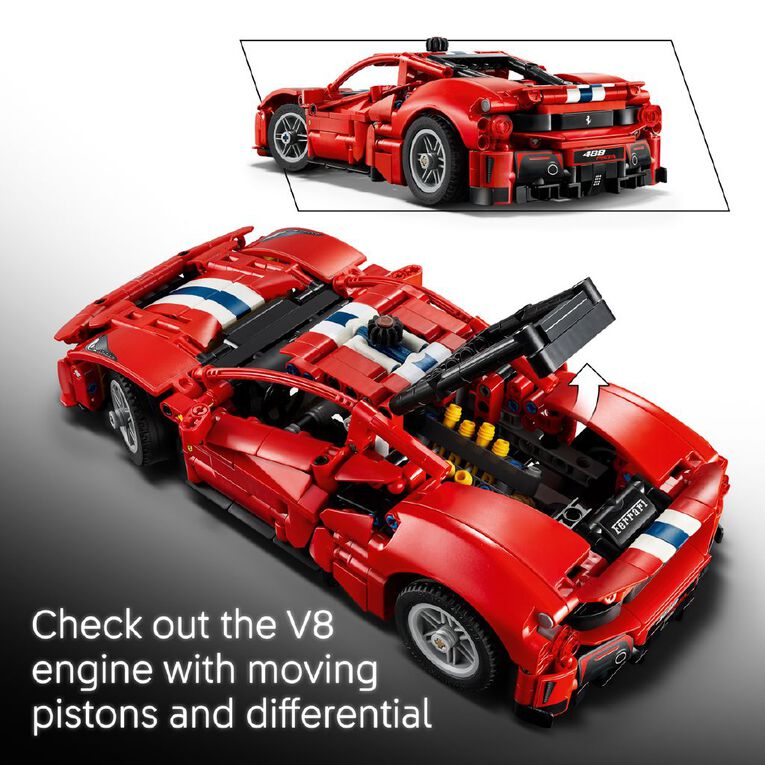 LEGO Technic Ferrari 488 PISTA Car 42235, , hi-res