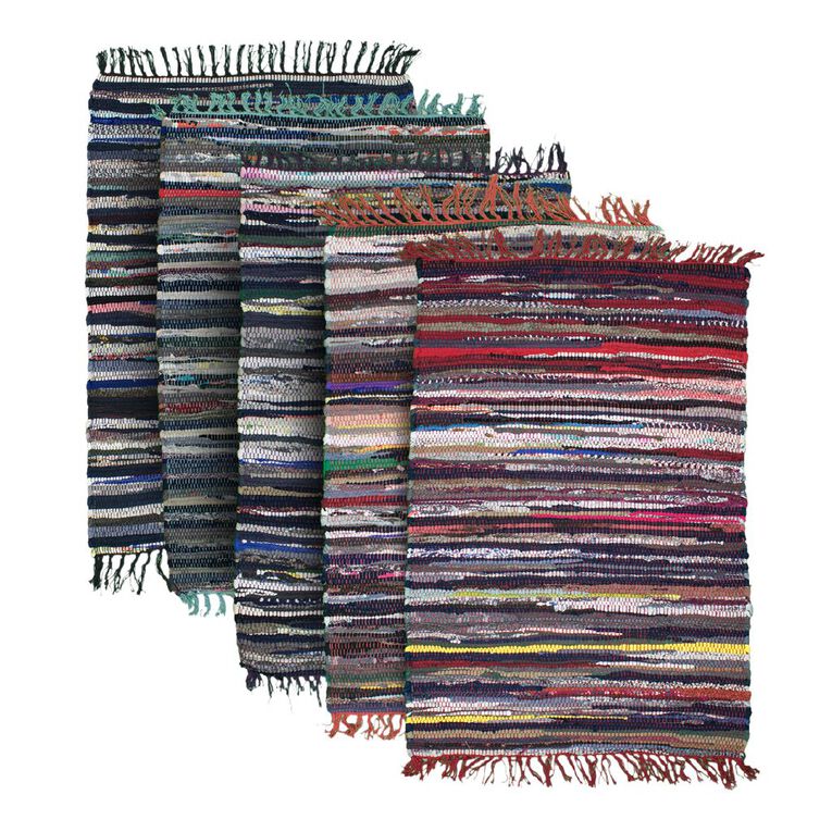 Effects Chindi Cotton Rug Assorted 60cm x 90cm, , hi-res