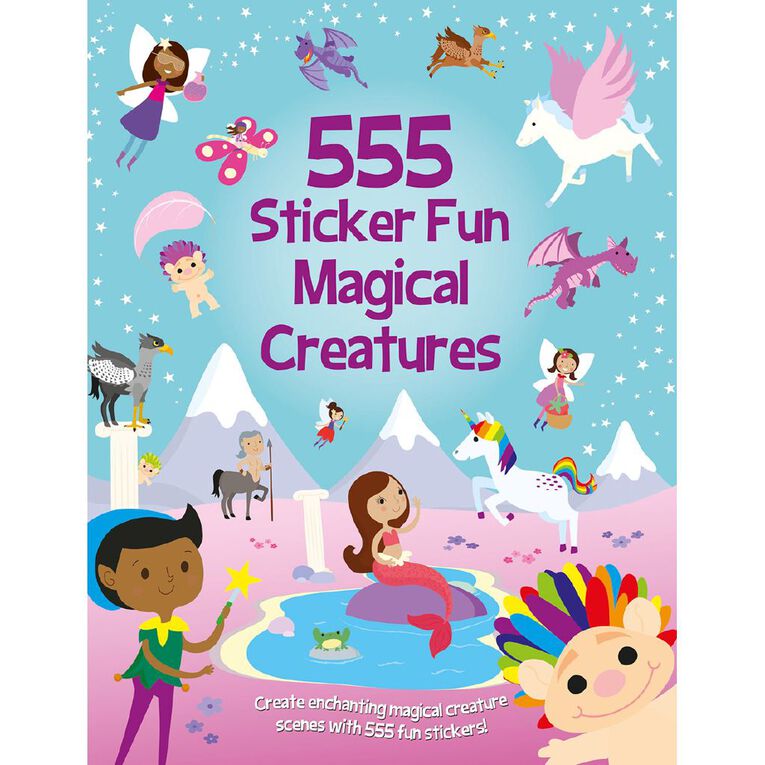 555 Sticker Fun: Magical Creatures, , hi-res