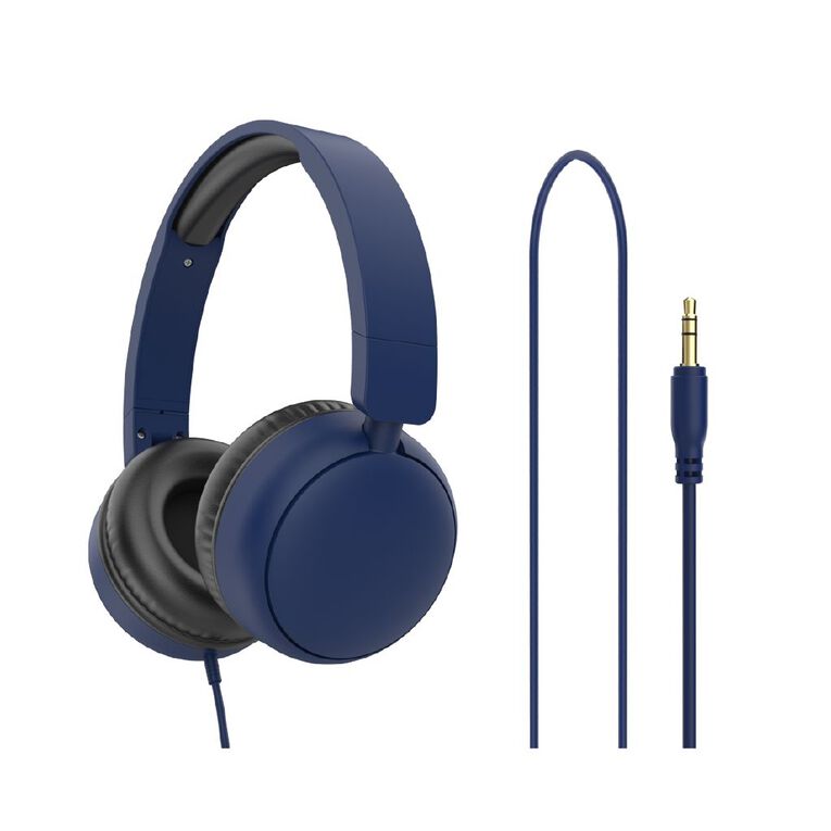 Veon 3.5mm Wired Headphones VNQ602DKB Blue Dark, , hi-res