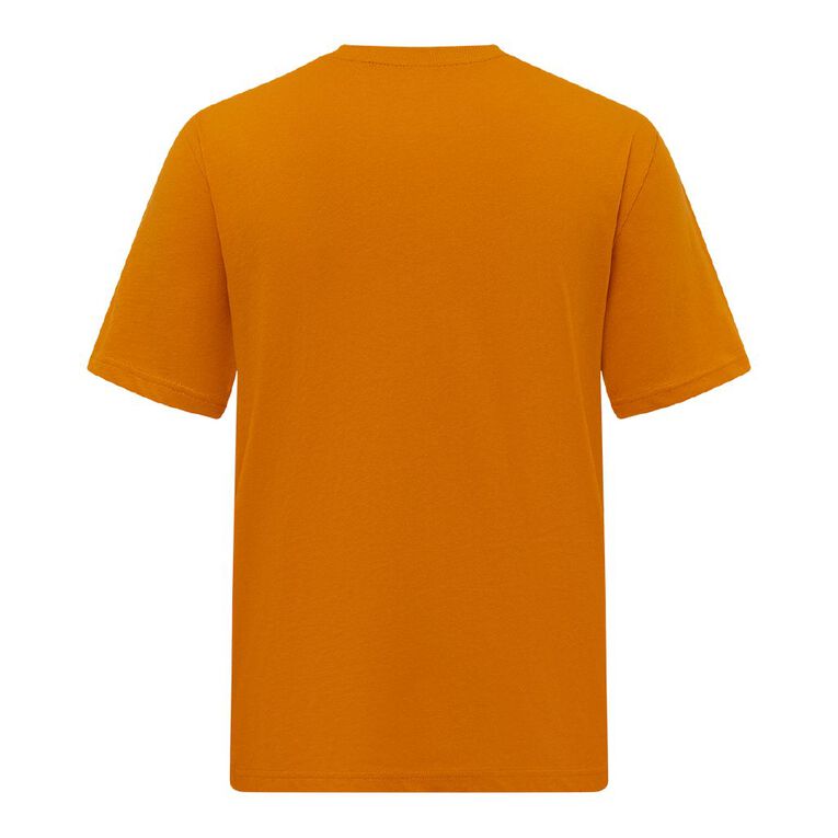 H&H Men's Regular Fit Plain Tee, Orange Dark, hi-res