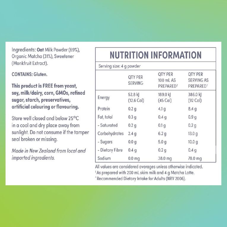 Eve Wellness Matcha Latte 96g, , hi-res