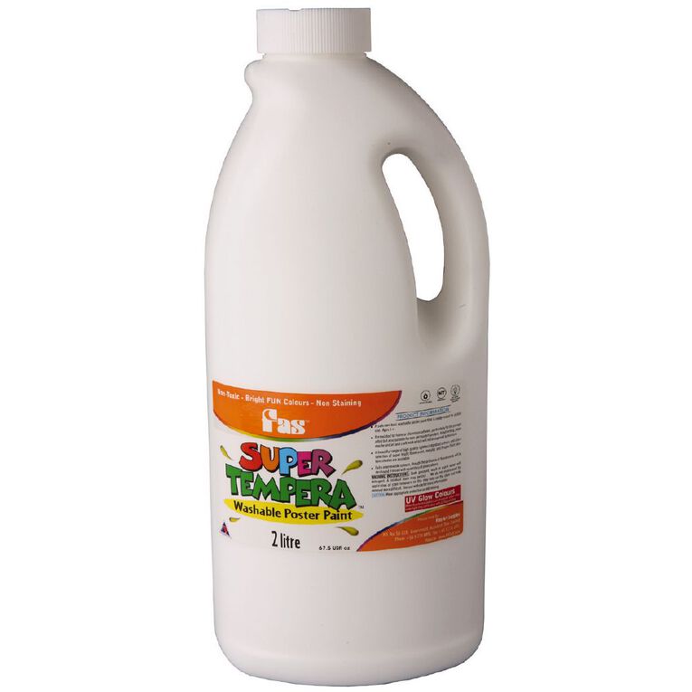 FAS Paint Super Tempera White 2L, , hi-res