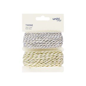 Uniti Twine Gold Silver 10m 2 Pack
