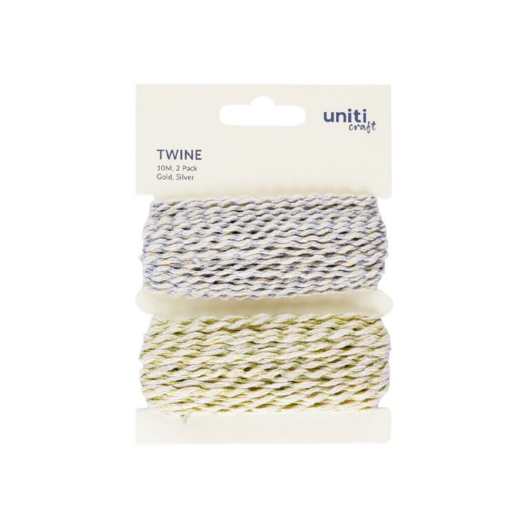Uniti Twine Gold Silver 10m 2 Pack, , hi-res