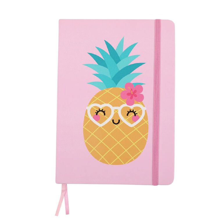 Kookie Pineapple A5 Notebook Pink, , hi-res