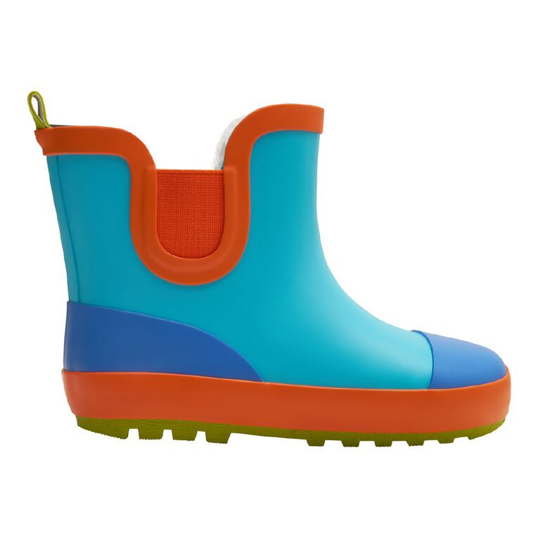 Young Original Senior Kids' Rubber Ankle Gumboots, Blue, hi-res