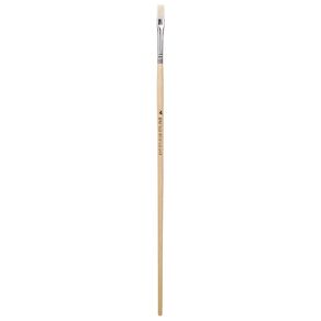 DAS Brush Long Handle Hog Bristle Flat #4 White
