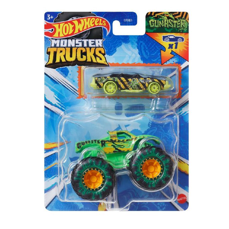Hot Wheels Monster Truck 1:64 Scale Plus Promo Car, , hi-res