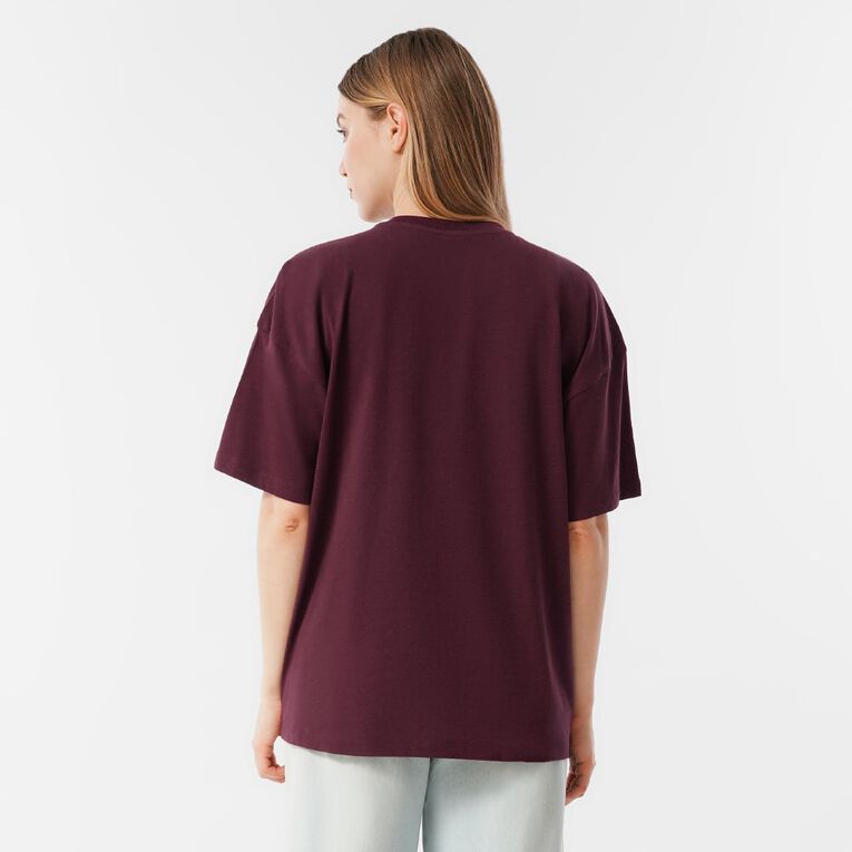 H&H Women's Short Sleeve Boyfriend Graphic Tee, White BONJOUR, hi-res