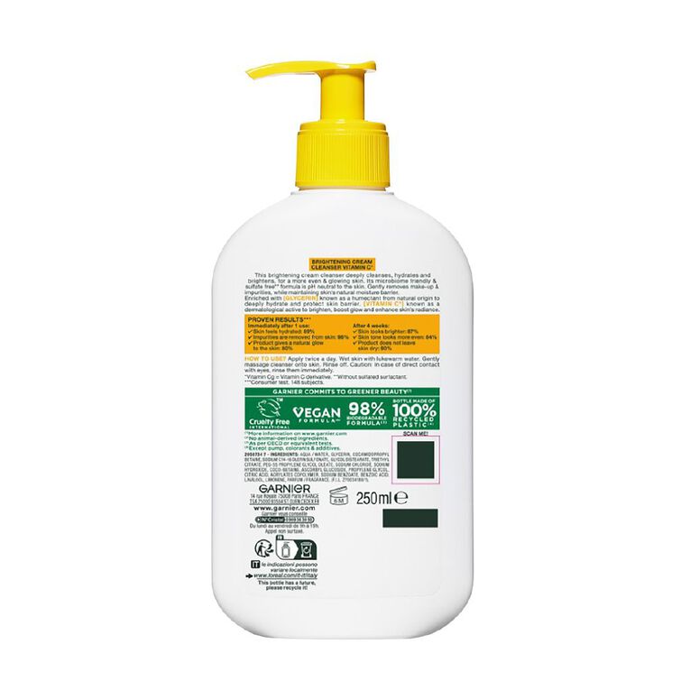 Garnier Deep Cleanser Vitamin C Brightening 250ml 250ml, , hi-res