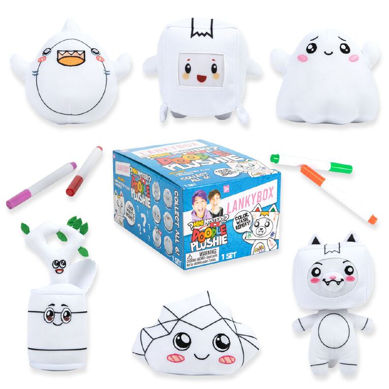 LankyBox Mini Mystery Plush Doodle Plush Series Assorted, , hi-res