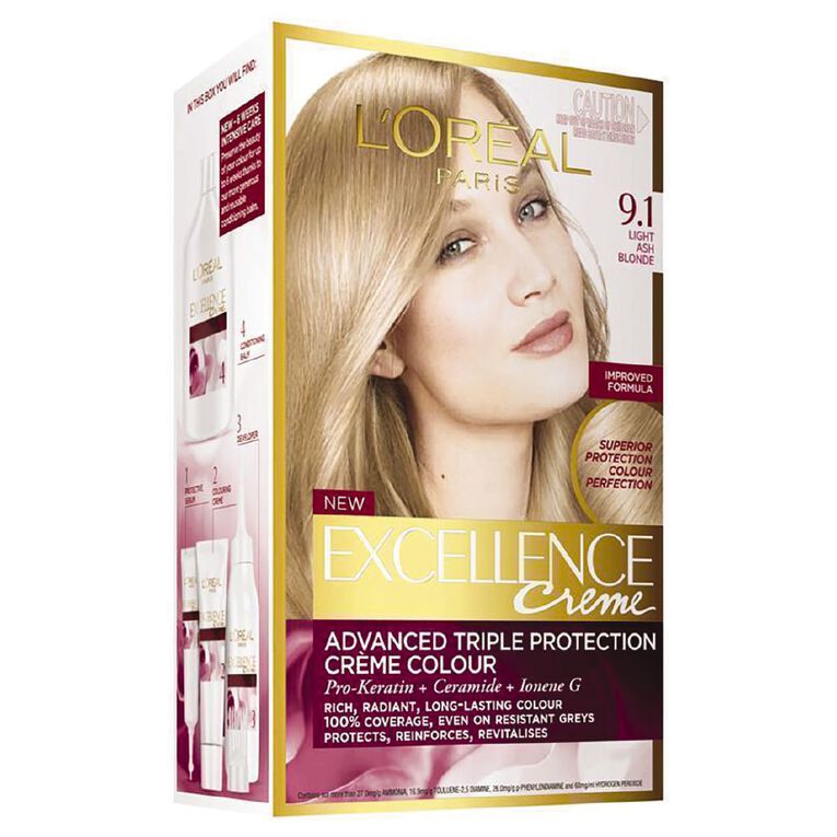 L'Oreal Paris Excellence Creme Hair Colour Light Blonde 9, , hi-res