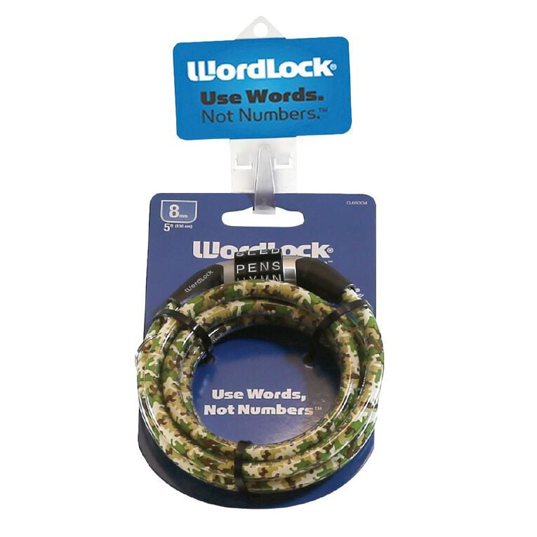 Wordlock Bike Lock 5 Foot/8mm/150cm, , hi-res