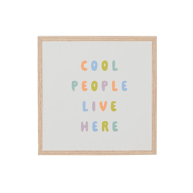 Living & Co Cool Framed Canvas 25cm x 25cm, , hi-res