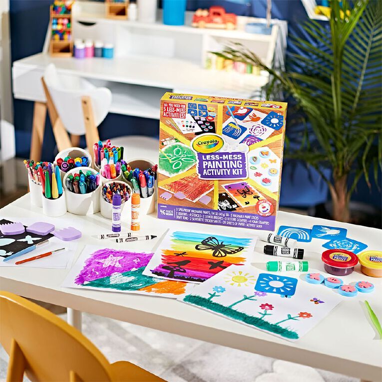 Crayola Less Mess Painting Activity Kit, , hi-res