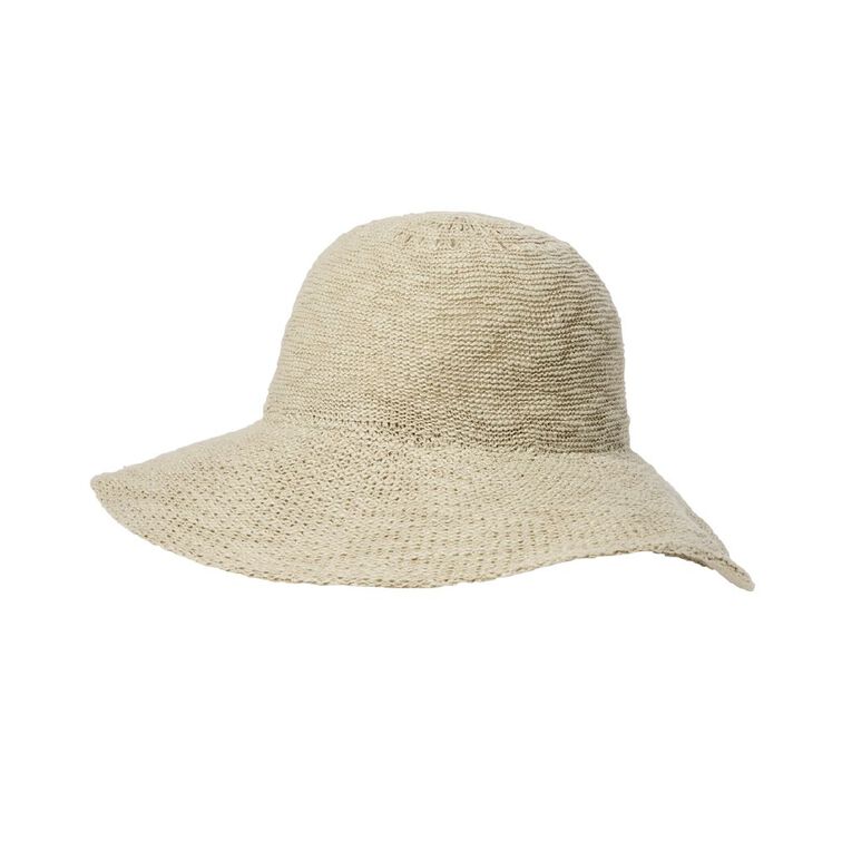 H&H Women's Packable Brimmed Hat, Brown Light, hi-res