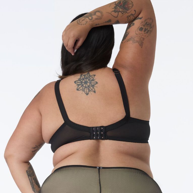 H&H Women's Molly Underwire Bra, Black, hi-res