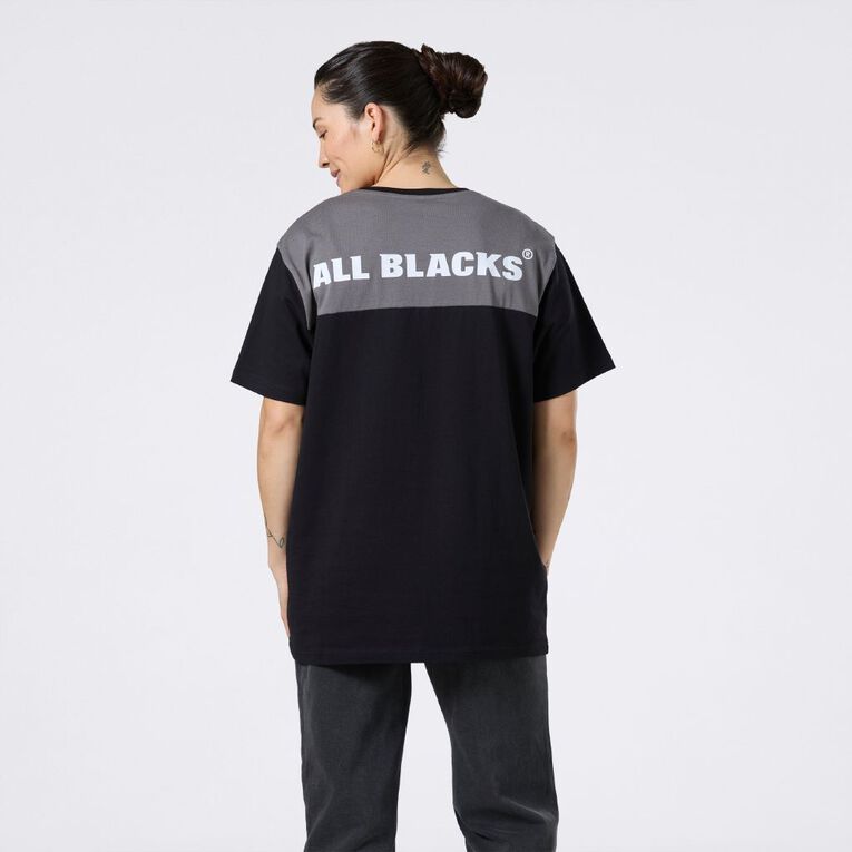 All Blacks Men's Short Sleeve Tee, Black/Grey, hi-res