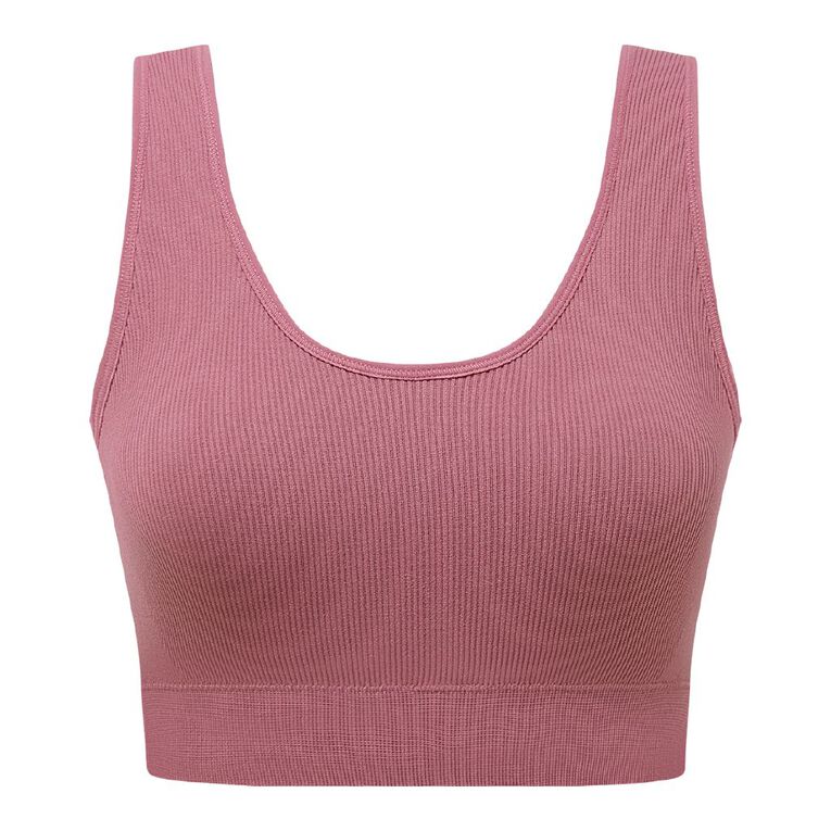 Pink Seamless Crop Top — Medium main image 1