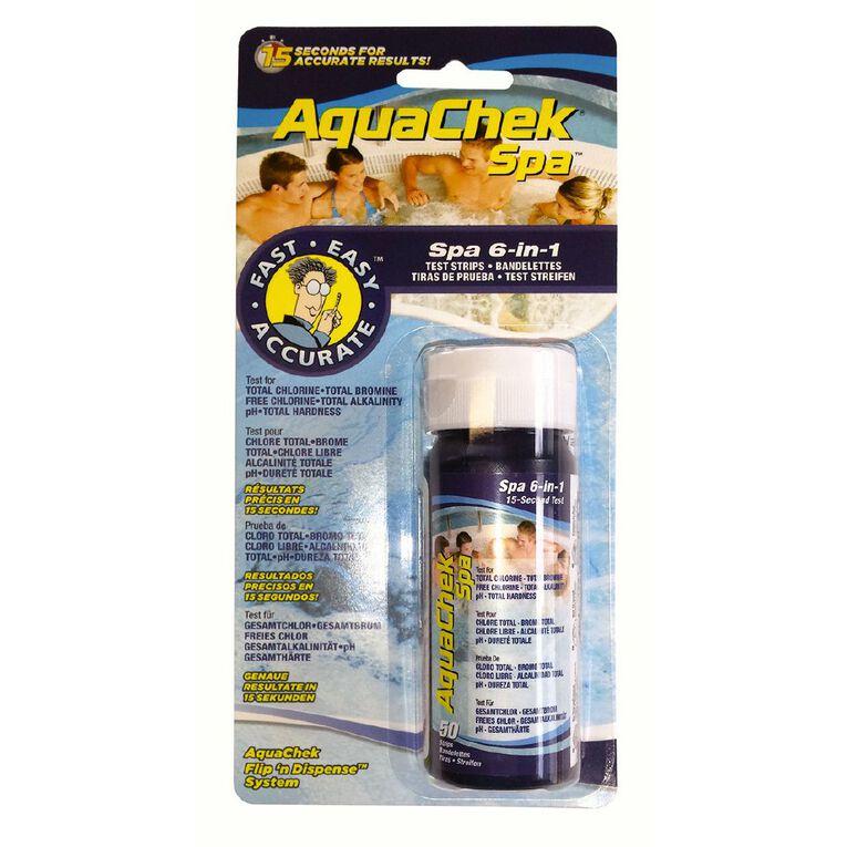 Splash Aquachek Spa 6-in-1 Test Strips, , hi-res