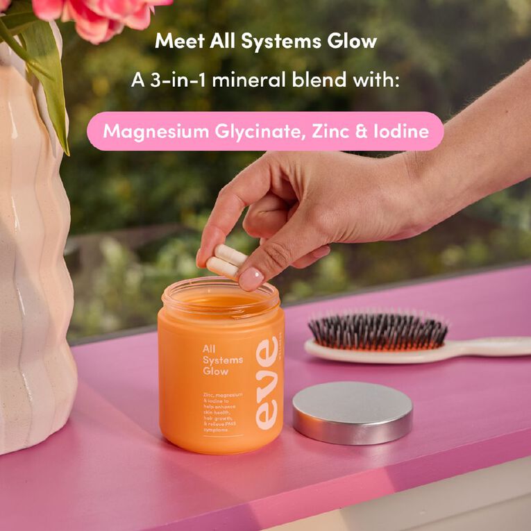 Eve Wellness All Systems Glow 90 Capsules, , hi-res
