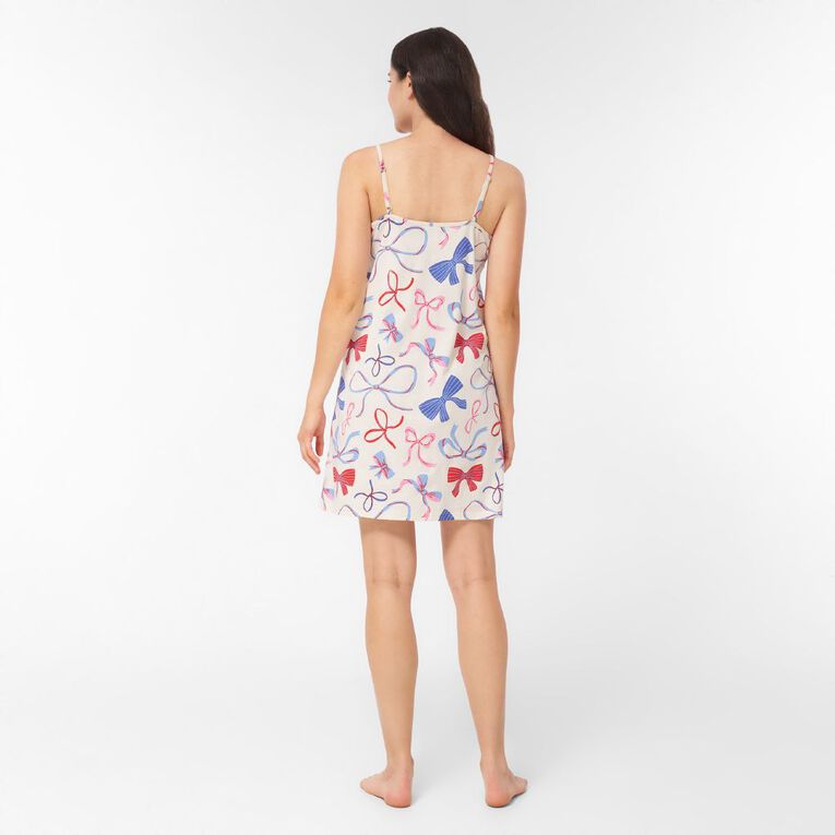 H&H Women's Jersey Singlet Nightie, Cream, hi-res