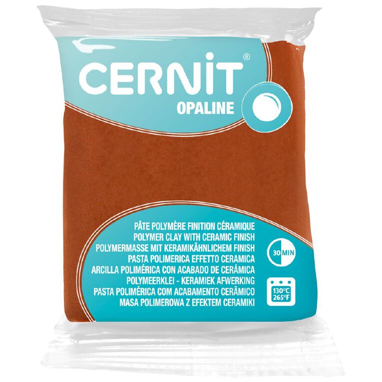 Cernit Polymer Clay Opaline 56g Caramel, , hi-res