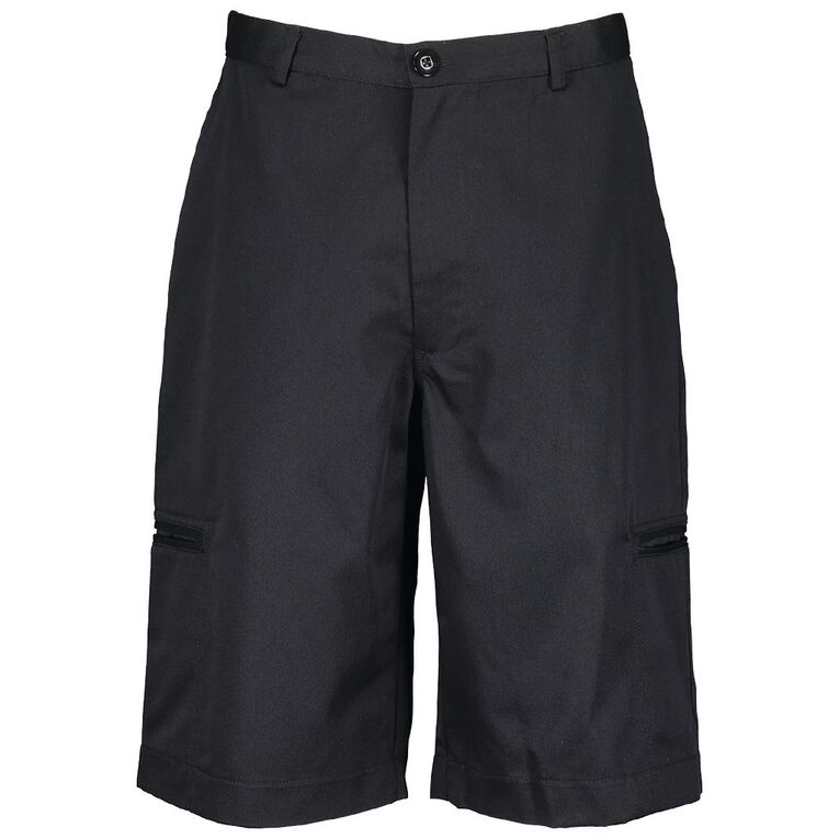 Schooltex Unisex Shorts, Black, hi-res