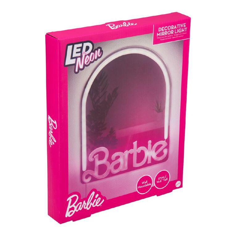 Paladone Barbie Wall Mountable LED Neon Mirror, , hi-res