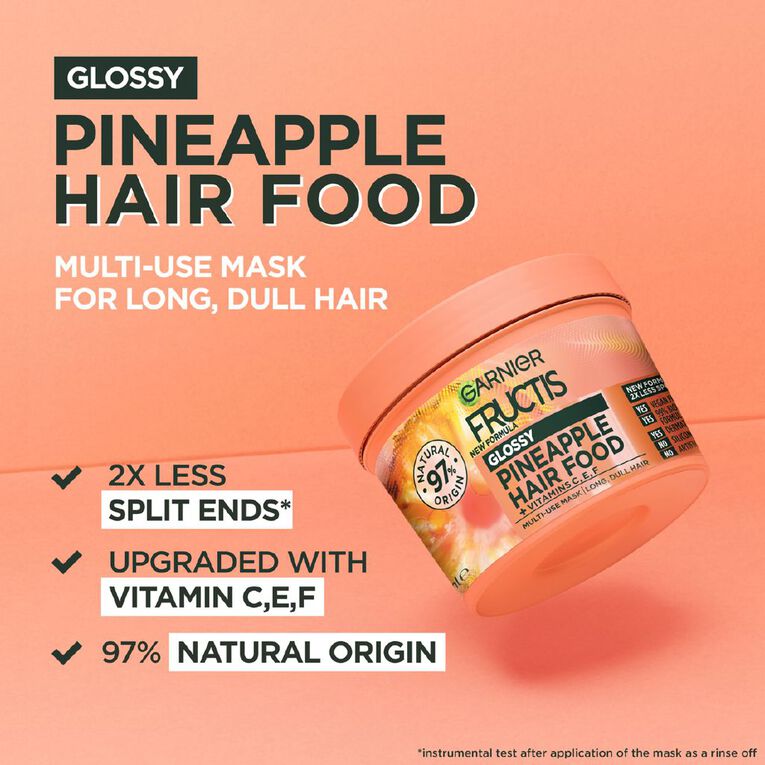Garnier Fructis Hair Food Pineapple Treatment 390ml, , hi-res