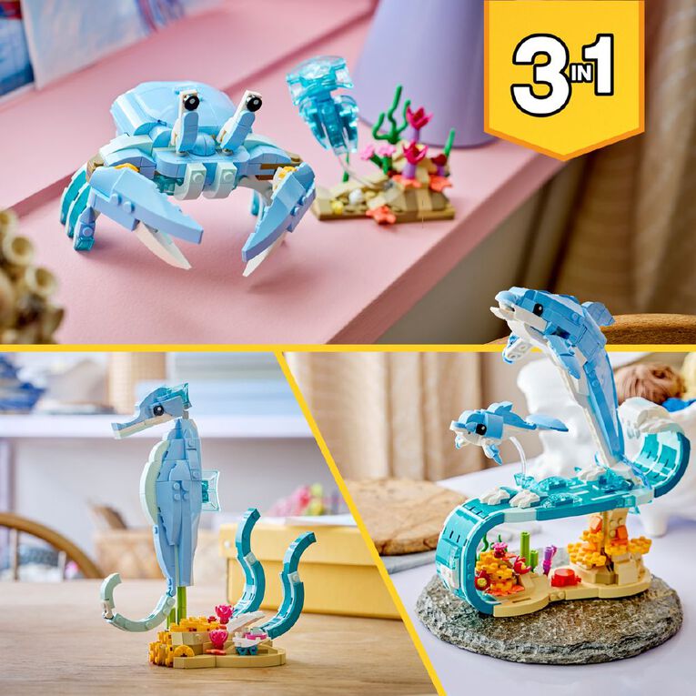 LEGO CREATOR Sea Animals Beautiful Dolphins 31385, , hi-res
