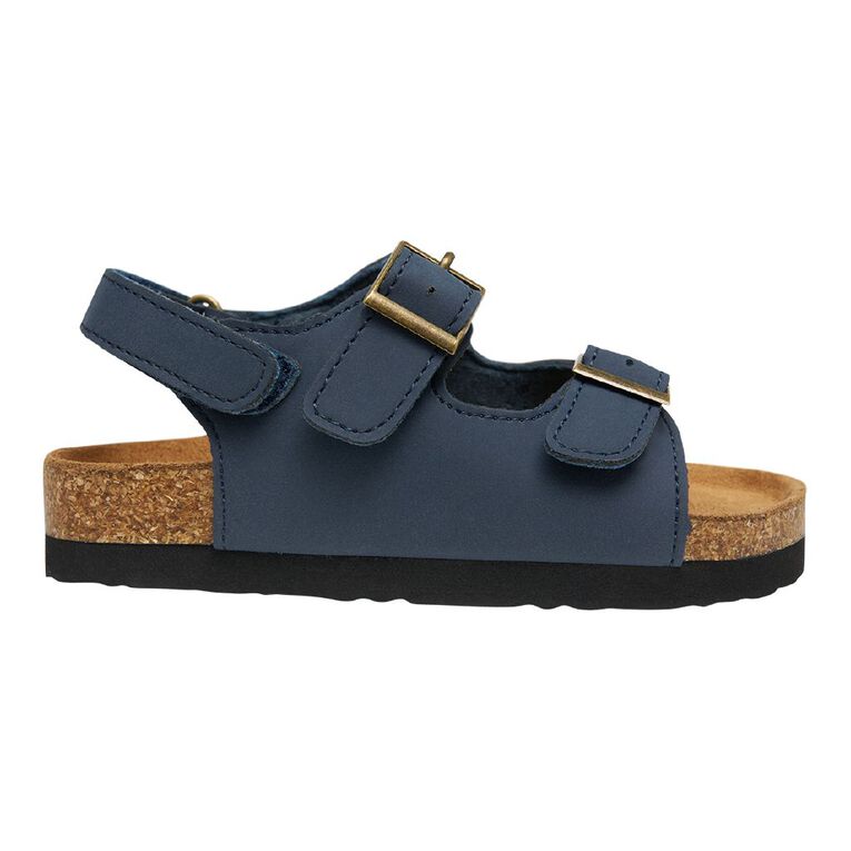 Young Original Junior Kid's Recife Back Strap Sandals, Blue Dark, hi-res