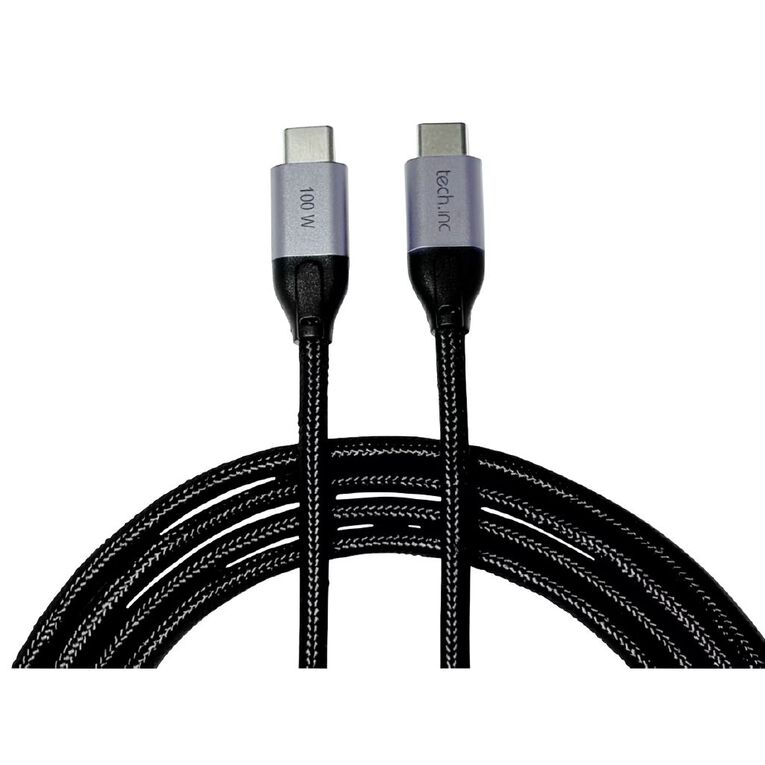 Tech.Inc 100W USB C Cable 2m Black, , hi-res