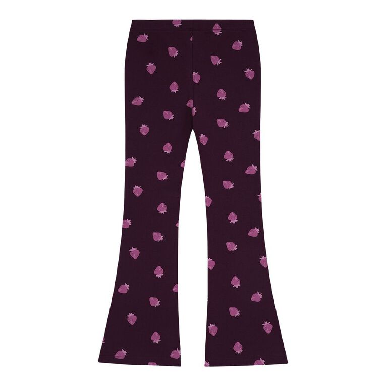Young Original All Over Print Flare Leggings, Red Mid, hi-res