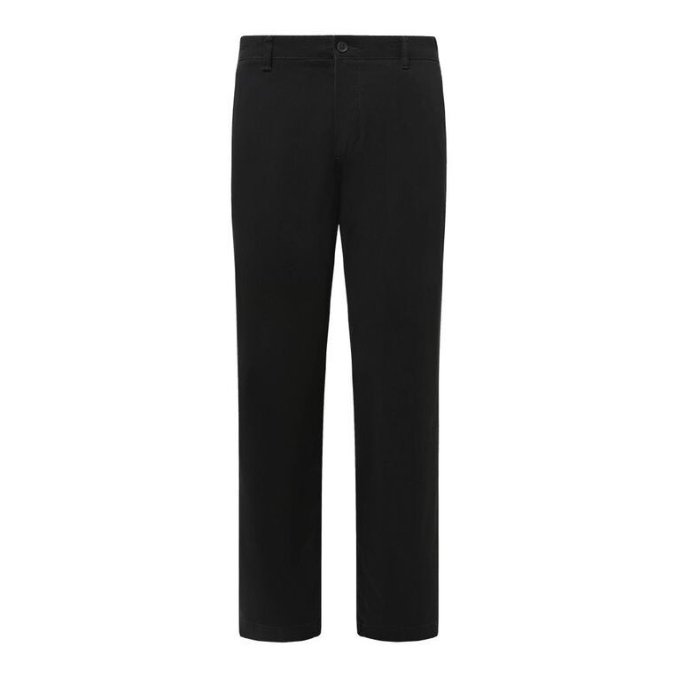 H&H Men's Classic Chino Pants Black The Warehouse