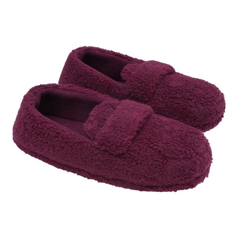 Slippers Warm Shoes Kmart H&H Women's Milly Slipper Maroon The Warehouse